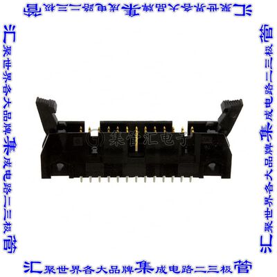5499160-6 针座连接器26POS接头2排2.54mm公形插针通孔直针镀金