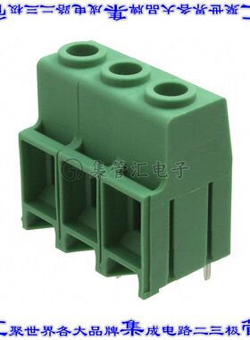 1709694 线对板连接器3POS接线端子10.16mm通孔水平带板