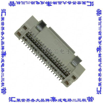 61083-043402LF 板对板连接器40POS插头中央触点带2排0.8mm表贴SM