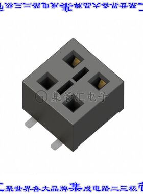 HLE-102-02-F-DV-BE 针座连接器4POS插座2排2.54mm母形插口表贴SM