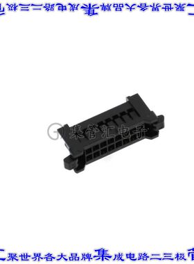 DF51-16DS-2C 矩形连接器外壳16POS插座2排2mm母形插口黑色自由悬