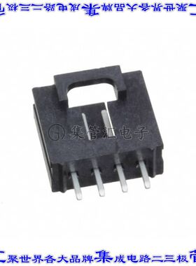 1719710004 针座连接器4POS接头2.54mm公形插针通孔直针锡