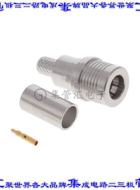 R123075000W 同轴连接器QMA插头公引脚压接50欧姆自由悬挂