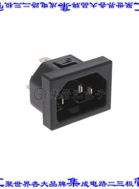 6162.0165 电源接入连接器3POS插座公型片状插脚IEC320-C14面板安