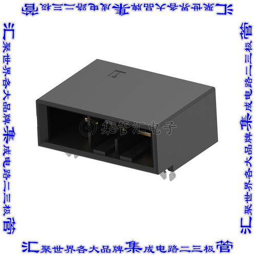 1-1903328-3 针座连接器3POS接头6.35mm公形插针通孔直角镀金