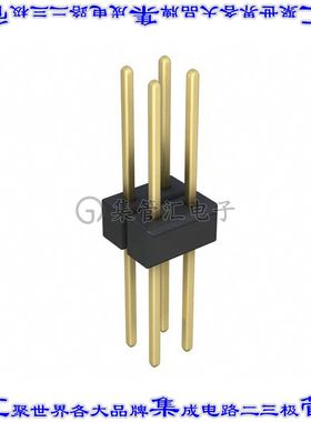 PBC02DFCN 针座连接器4POS分离式2排2.54mm公形插针通孔直针镀金