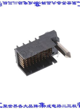 2057419-3 背板连接器60POS接头公引脚6排1.91mm通孔黑色