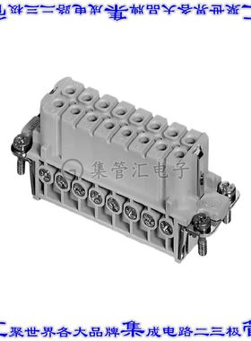 C14610B0161024 连接器16+接地插件母头螺钉