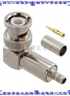 112725 同轴连接器BNC插头公引脚压接自由悬挂直角