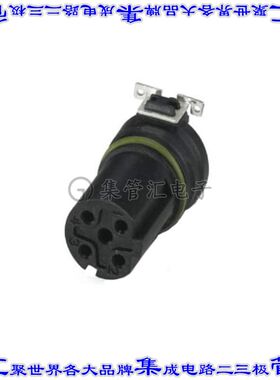 1411991 圆形连接器4POS插件母插口焊接镀金表面贴装