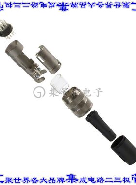 T3635001U 圆形连接器12POS插头公引脚焊杯银自由悬挂