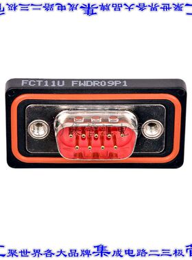 1731100024 连接器9POS插头公引脚2排D-Sub面板安装通孔