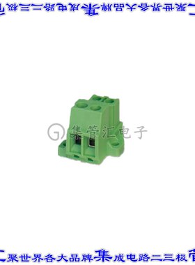 1824120 端子块连接器2POS插座母型插口5.08mm绿色板式安装