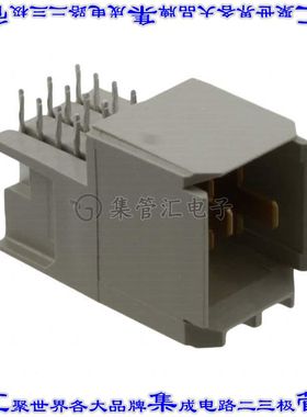 5223968-1 背板连接器3POS接头公型刀片板边缘通孔直角灰色