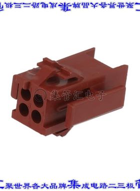 1-640509-0 矩形连接器外壳4POS插座2排4.2mm公形引脚黑色面板安