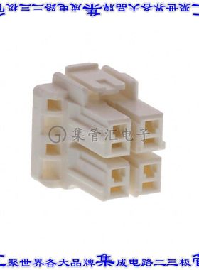 1376392-1 矩形连接器外壳4POS插头2排5mm母形插口天然色自由悬挂