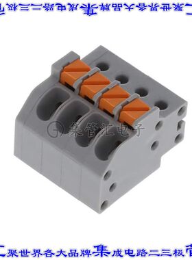 NY0410800000G 端子块连接器4POS无罩接头的插头3.5mm灰色自由悬