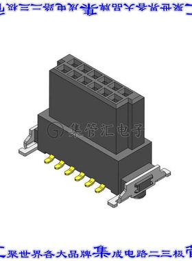 CBEC223-0679B001C1AF 针座连接器12POS插座2排1.27mm母形插口表