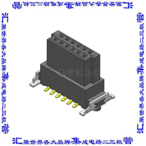 CBEC223-0679B001C1AF 针座连接器12POS插座2排1.27mm母形插口表