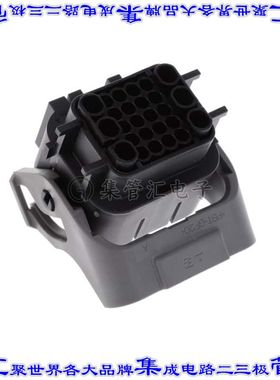 1897009-2 矩形连接器外壳26POS插头5排4mm母形插口黑色自由悬挂