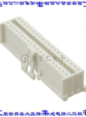 624040213322 矩形连接器外壳40POS插座2排2mm母形插口白色自由悬