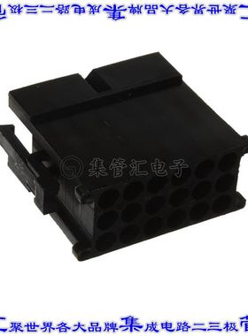 SMS18P1 矩形连接器外壳18POS插头3排5.08mm公形引脚黑色自由悬挂