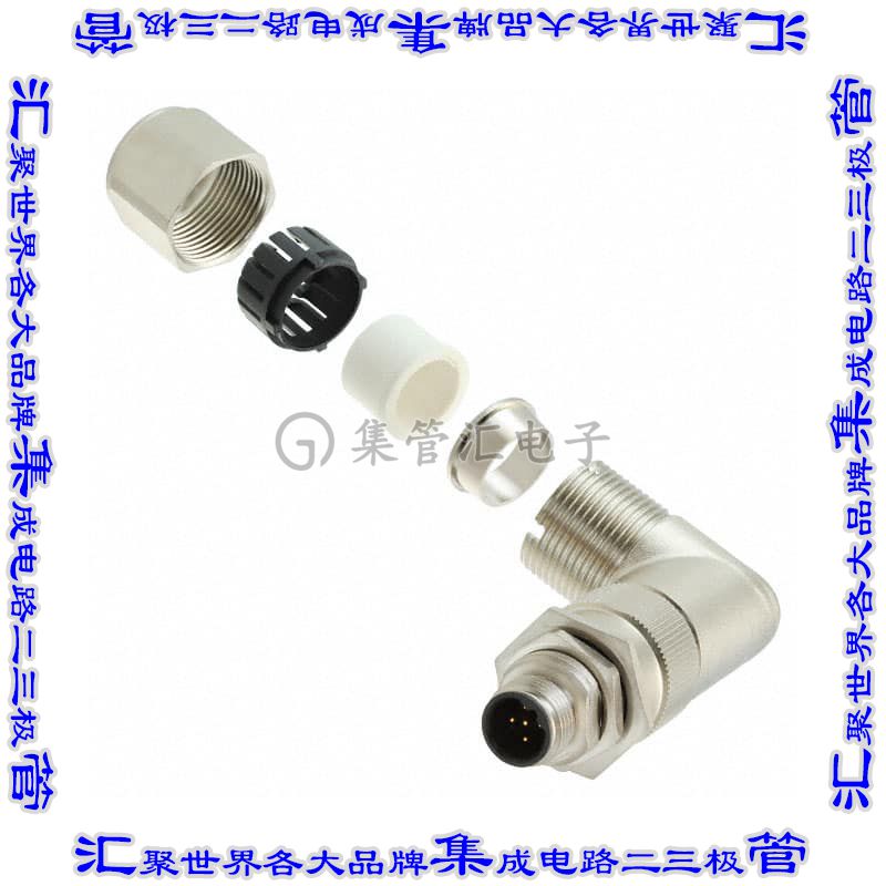 HDM12RM05B1RAM 圆形连接器5POS插座公形引脚焊杯镀金自由悬挂