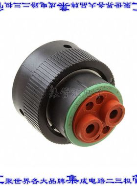 HDP26-18-6SN 圆形连接器6POS插头外壳用于母插口黑色自由悬挂耦