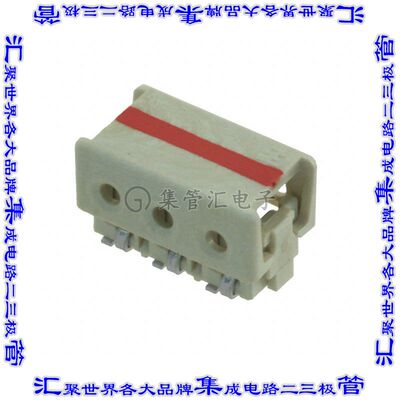 3-2106431-3 连接器3POS单条导线4mm表面贴装直角IDC24AWG天然色