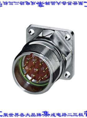 1607236 圆形连接器12POS插座外壳用于公插针银色面板安装