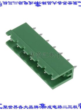 395315007 0395315007端子块连接器7POS接头公引脚带罩5.08mm绿色