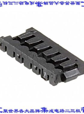 1909783-5 矩形连接器外壳6POS插座1.2mm母形插口黑色自由悬挂