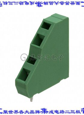 1704567 线对板连接器1POS接线端子2排通孔45角度带板