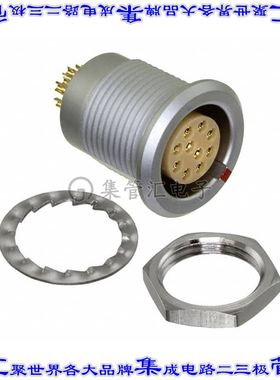 FLBD-10EGFS-GCP-001 圆形连接器10POS插座母插口焊杯镀金面板安