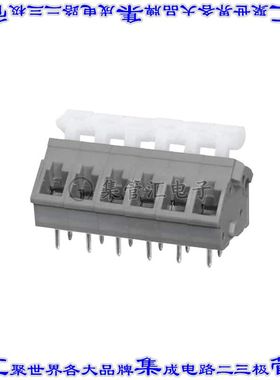 TBL005A-500-06GY-2WT 线对板连接器6POS接线端子5mm通孔45角度带