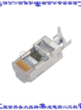 TSP8048C5S-10PK 接插件连接器RJ45P SHD STNRLF LBAR LODC 1=10