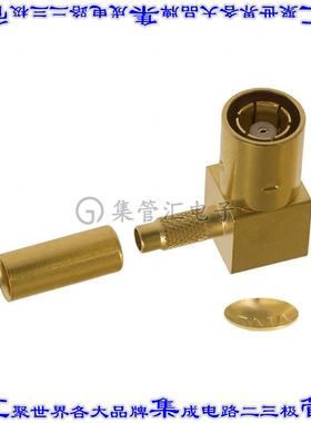 414002-1 同轴连接器SMB插头母形插口焊接50欧姆自由悬挂直角