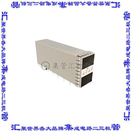 UE864TC62020361 插拔式连接器插座成组(2x1)SFP通孔直角压配