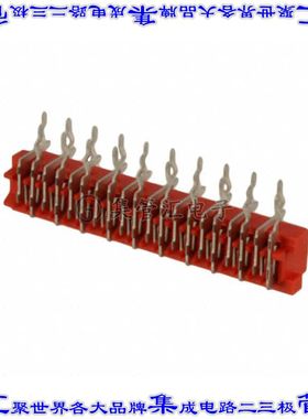 2-215460-0 针座连接器20POS插座2排2.54mm叉状通孔直角锡