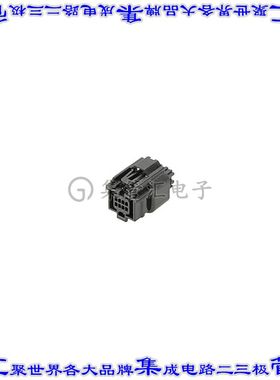 348944009 0348944009矩形连接器外壳8POS插座2排1.8mm母形插口黑