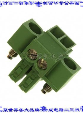 284510-2 端子块连接器2POS插头母插口3.5mm绿色自由悬挂