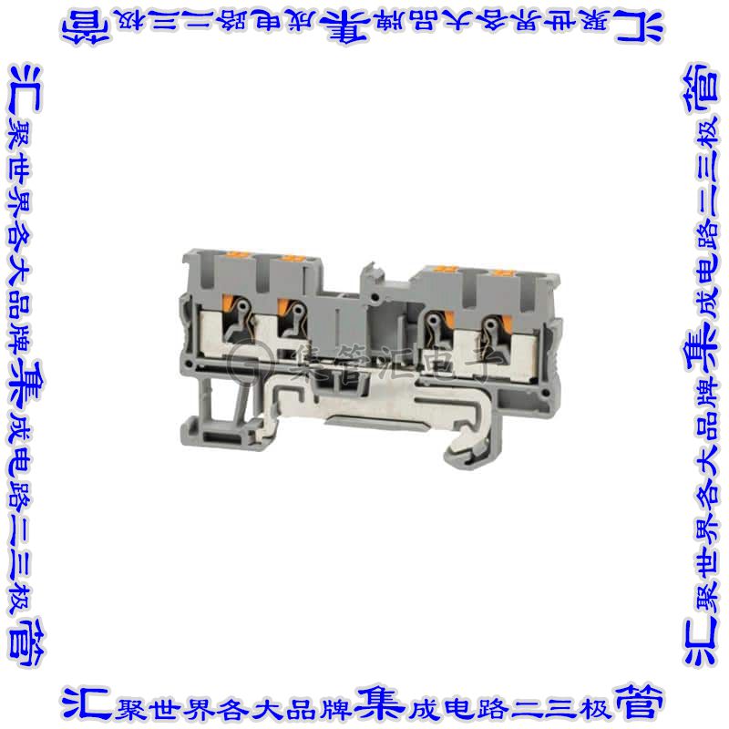 TBDR-08-25-GY 端子块连接器4POS接地地面5.2mm灰色12-26AWG