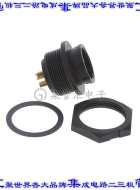 ACC-03RMMS-LC7001 圆形连接器3POS插座公形引脚焊杯镀金面板安装