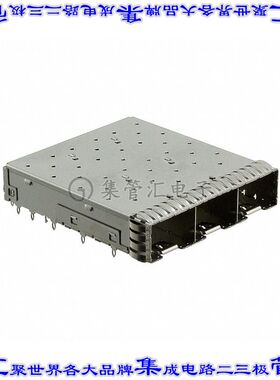 2350202-1 插拔式连接器机架成组(1 x 3)zSFP+通孔直角压配