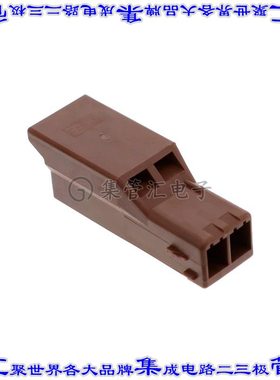 4-1565085-2 矩形连接器外壳2POS插座3.5mm公形引脚棕色自由悬挂