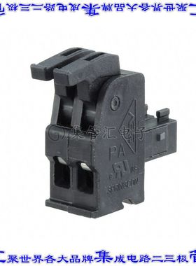 ASP0450222 端子块连接器2POS插头母插口5mm黑色自由悬挂