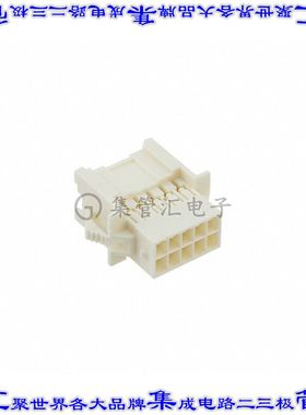 1-1969595-0 矩形连接器外壳10POS插座2排2.5mm公形引脚天然色面