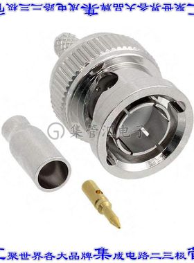 1-1337431-0 同轴连接器BNC插头公引脚焊接75欧姆自由悬挂