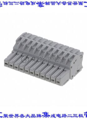1SNK805725R0000 端子块连接器11POS插头母插口灰色自由悬挂