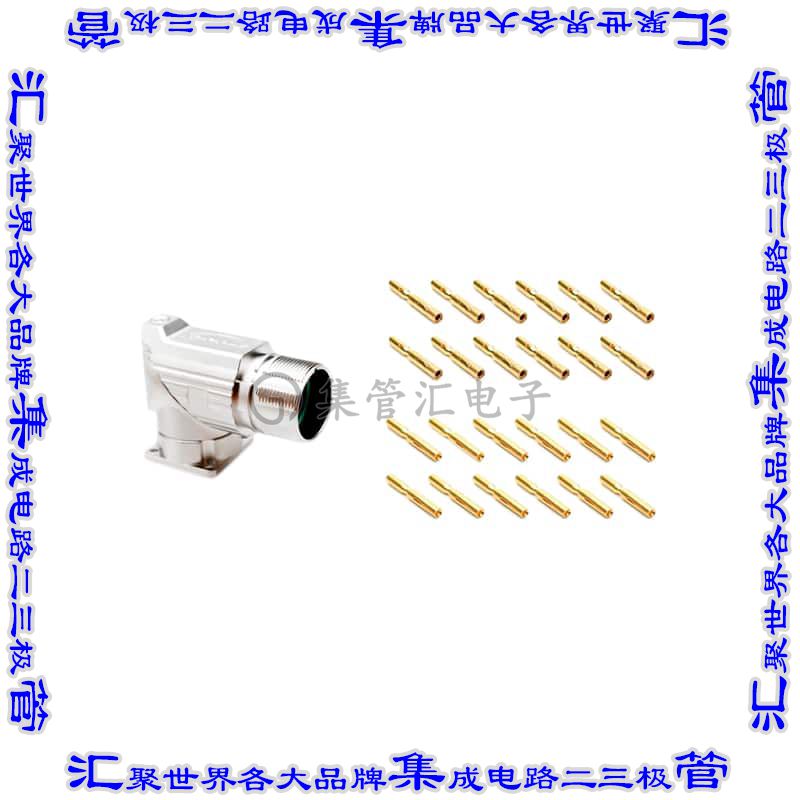 MA5RAP1201S-KIT 圆形连接器12POS插座母插口压接镀金面板安装直